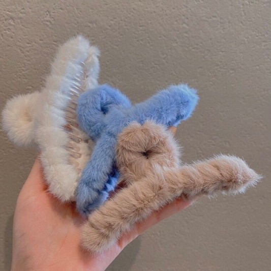 可爱毛绒鲨鱼夹